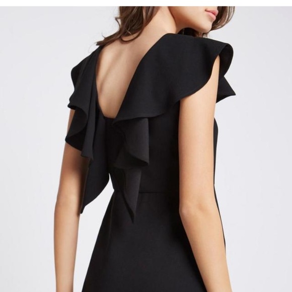 BCBGeneration Ruffle Back Dress in Black - Picture 4 of 6